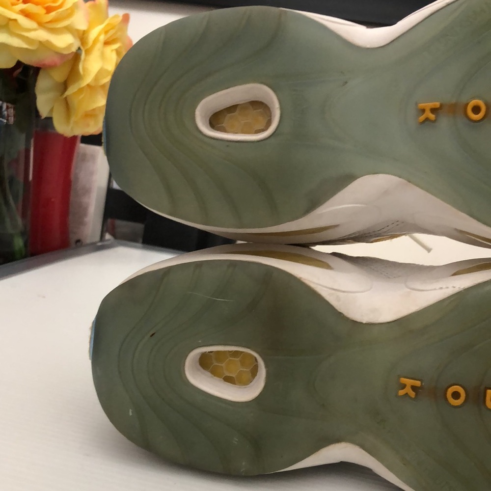 REEBOK QUESTION MID HOME IVERSON DENVER NUGGETS BASKETBALL SNEAKERS MENS S 9.5 - Picture 16 of 16